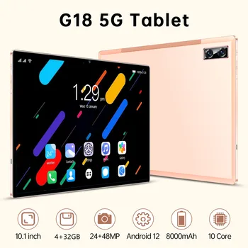 2023 Globalaus Versija Tablet G18 10.1 Colių Android 12 4GB Bluetooth 32GB 8000mAh Deka Core 