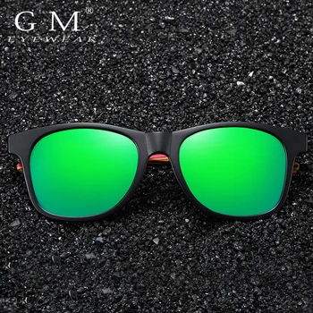 GM Nauji Aukštos Kokybės Aikštė Akiniai nuo saulės Vyrams Poliarizuota UV400 Mados Sunglass Veidrodis Sportas saulės akiniai Vairavimo oculos 1