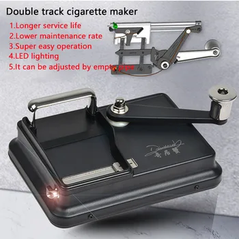 JOK JUK Naujas Atvykti 5.5 6.5 8mm Vamzdelis, Tabako Valcavimo Mašinos Ranka Skriejikas Dvigubai Kreipiamoji Cigarečių Roller Maker Rūkymas Accessories 18