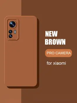 Kameros Apsauga, Matinis Silikono Atveju Xiaomi Mi 12t Pro 12 Lite 12x 12s 5g Square Soft Galinį Dangtelį Xiomi 12lite Xiaomi12 T 17
