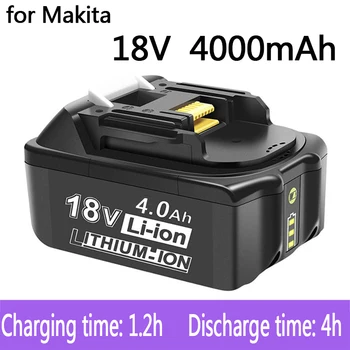 Už Makita 18V 18000mAh Įkrovimo Galia Įrankiai, Makita, Baterija su LED Li-ion Pakeitimo BL1860B BL1860 BL1850 Nemokamas Pristatymas 5