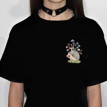 Ežys t-marškinėliai moterims Y2K harajuku grafinis marškinėliai mergina grafikos dizaineris Japonijos drabužius 18
