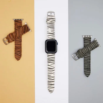 Odinis Dirželis, Apple Watch Band Serijos 6 5 4 3 38mm 40mm 42mm 44mm natūralios Odos Linijos Pakeitimo iWatch se 6/5/4/3/2/1 19