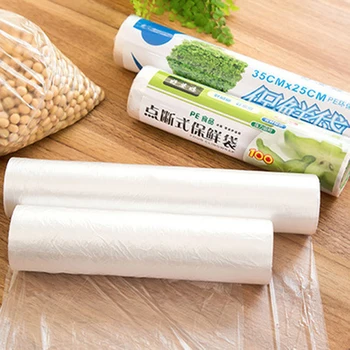 Maisto Produktų, Vaisių Laikymo Maišelis Pakuotė, Plastikiniai Maišeliai Wrap 1 Roll Virtuvės Šviežių Išlaikyti Šilumą Gruntas Maisto Užsklanda Dulkių Maišelis 14