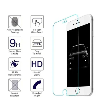 100 Vnt./daug 0,25 mm Grūdintas Stiklas Screen Protector, iPhone, 12 mini Pro 11 X XR XS max 8 7 6 Plius 5S 2.5 D Grūdinto Stiklo Plėvelės 13