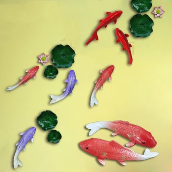 Kinijos 3D Dervos Žuvų Sienos Kabo Amatų Namų Valgomasis Restoranas Sienų Apdailai Pakabukas Viešbučio Fojė Sienos Lipdukas Papuošalai 19