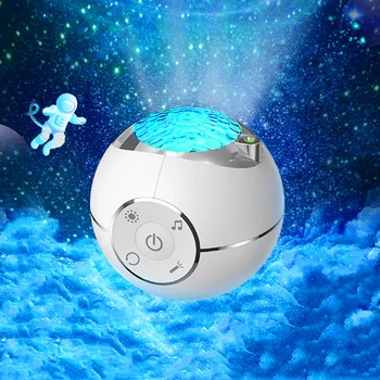 Planetos Lazerių Projekcijos Lempa USB Nuotolinio Valdymo Sukasi Svajonių Vandenynas Naktį Šviesos diodų (LED) Miegamojo Puošmena Žvaigždėtą Projektoriaus Lempa 2