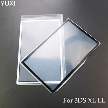 YUXI 1pc Už 3DS XL LL Juoda Balta Priekyje Viršuje Ekrano Rėmo Objektyvo Dangtelis LCD Screen Protector Skydelio Pakeitimo 15