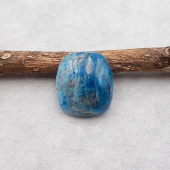 Natūralaus Akmens Mėlyna Apatite Kristalų Cabochon 21x18x7mm 5g bižuterijos Karoliai Priedai 7