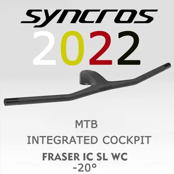 2022 SYNCROS FRASER IC SL WC MTB -20° Pilną Anglies Pluošto Black Matt Integruotos Rankenos 680/700/720mm su Nemokama Titano Varžtai 2