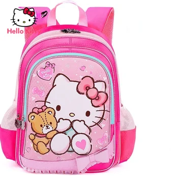 Hello Kitty mados cute cartoon vaikų paprasta kuprinė atspari vandeniui ir dėvėjimuisi atsparios studentas didelės talpos kuprinę 19