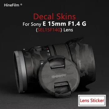 15 F1.4G Objektyvas Decal Odos Sony E 15mm F1.4 G ( SEL15F14G ) Objektyvas Decal Raštas Padengti Kino Deformuoti Padengti Atveju 13