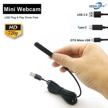 Geniuspy 1/4 Colio 720P HD uv-C, Mini USB Kamera, Aukštos Raiškos USB Cam Modulis 