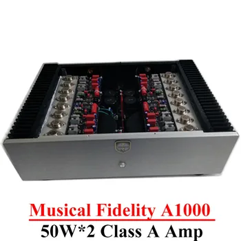 50w*2 remiantis Musical Fidelity A1000 A Klasės Galios Stiprintuvas Tranzistorinis MJ15024 25 Didelės Galios HIFI Garso Stiprintuvas 16