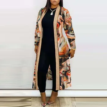 Moterų Rudenį Ilgomis Rankovėmis Office Laisvas Paltas Važinėti Lady 2023 Negabaritinių Paltai Streetwear Mados Žiemos Grafinis Ilgas Megztinis 15