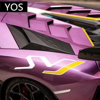 Automobilių lipdukai Lamborghini IP750 superleggera įstaigos, skirtos SVJ greitis žaibo logotipą, automobilių lipdukai traukti gėlės