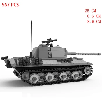 karšto karinės antrojo pasaulinio KARO Vokietija Panzerkampfwagen V Panther G bakas armijos transporto priemonių, karo įrangą, ginklus, plytos, Statyba blokai, žaislų, dovanų 10