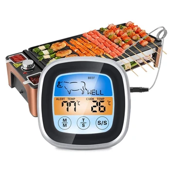 Skaitmeninis Grilis Mėsos Termometras Temperatūros Indikatorius LCD Ekranas Maisto Termometras Vandeniui Virtuvės Orkaitės Kepimo GRILIS Įrankis 15