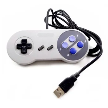1pcs Laidinio Super USB Valdiklio Gamepad Valdikliu Klasikinis Joypad Nintendo SNES Žaidimai 
