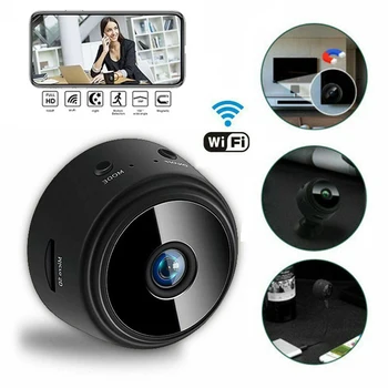A9 Mini Kamera HD 1080p Kamera, WiFi Bevielis Naktį Versija Balso, Vaizdo Mini Kameros Smart Home Vaizdo Stebėjimo Kameros 8