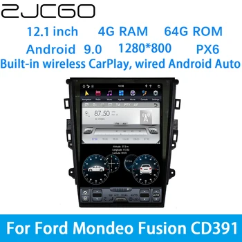 ZJCGO Automobilio Multimedijos Grotuvas Stereo GPS DVD Radijo Navigacijos Android Ekrano Sistema Ford Mondeo Sintezės CD391 2013~2019
