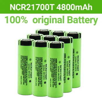 100% /Pradinis 21700 NCR21700T Ličio Įkraunama Baterija 4800mAh), 3,7 V 40A Didelio biudžeto įvykdymo patvirtinimo Baterija Didelės drenažo Li-ion Baterija 15