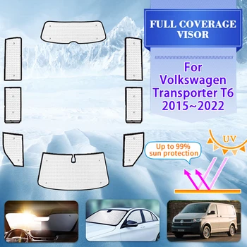 Automobilio Pilnas draudimas Stoglangis VW Volkswagen Transporter Caravelle Multivan Doubleback T6 2015~2022 Automobilių Anti-UV Skydelis Priedai 13