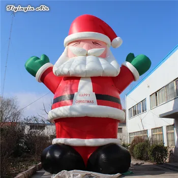 Milžinišką Pripučiamą Santa Claus 6m Didelis Oro Pūtimas Kalėdų Modelis Balionas Lauko Kalėdinė Dekoracija