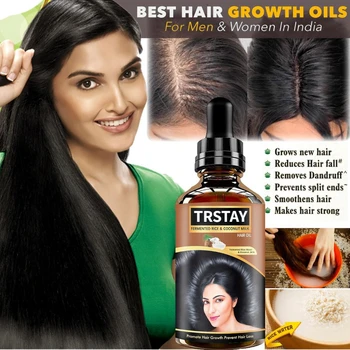 Gamtos Botanikos Plaukų Augimą, Naftos Sumažinti Plaukų Slinkimas Skaldytų Plaukų Produktų, Augimo Naftos Juoda Moterų 6