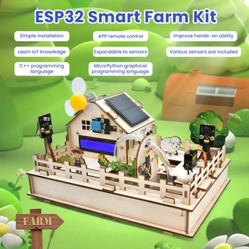 Keyestudio ESP32 Smart Ūkio DI Starter Kit for Arduino ESP32 Už Nulio 3.0 Grafinė Programavimo 