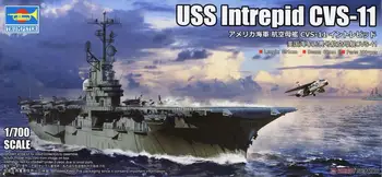 Trimitininkas 06743 1/700 masto USS Intrepid CV-11 (Plastikiniai modelis) 16