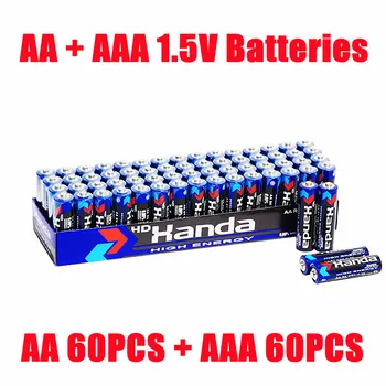 AA AAA Nr. 7/5 anglies cinko manganese1.5v vaikų žaislas įprasta R6 R03dry baterija šaltinis didmeninė gamintojas Nr. 5/7 baterija 16