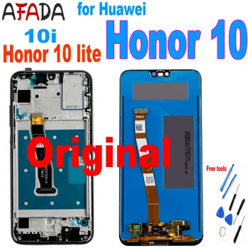 Pradinio Ekrano ir Huawei Honor 10 Lite 10i HRY-LX1 HRY-LX2 HRY-L21 LCD Jutiklinis Ekranas skaitmeninis keitiklis komplektuojami Su Rėmo Pakeitimo 1