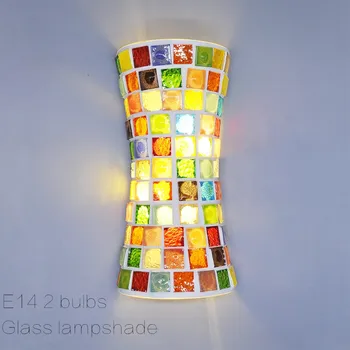 Artpad LED Sieninis Apšvietimas Patalpoje Bohemijos Sconces Lempos Šviesą, Stiklo Siena Lempos Derliaus Su Atspalvį, Miegamojo Kambarį Prieškambario 23