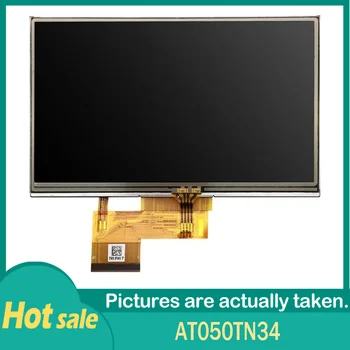 100% Originalus AT050TN34 40pins 5.0 colių 480*272 TFT-LCD Panelė su 4wires Jutiklinis Ekranas 4