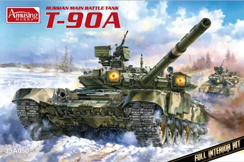 Juokingas 35A050 1/35 Mastelis, T-90A PAGRINDINIS TANKAS Plastikiniai Modelis Rinkinys 15