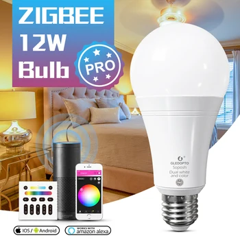 GLEDOPTO ZigBee 3.0 LED Smart Lemputė Pro 12W RGBCCT lengvas Darbas su 