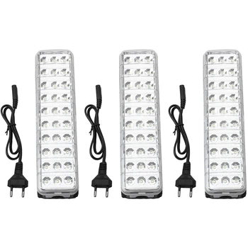 3X LED Avarinės Šviesos Mini Žibintuvėlis 30 LED 2 Režimas Įkrovimo Avarinės Šviesos Lempos, Namų Lauko Stovykla 5