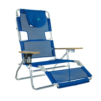 N 1 Lengvas Aliuminio Rėmas 5 Pozicijos Sėdima Paplūdimio Kėdės, Mėlyna 8