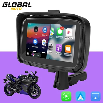 Naujas Nešiojamas GPS Navigacijos Motociklo Vandeniui Automobilių Žaisti Ekranas Motociklo Belaidžio 