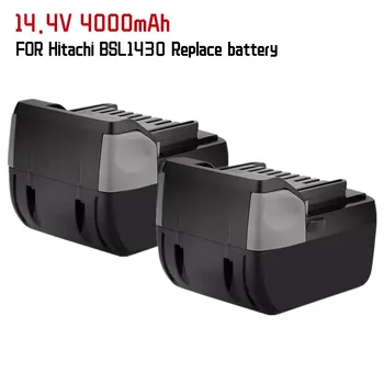 Ersatz 14,4 V 4000mAh Hitachi li-ionen batterie pack für galios įrankis, combo komplektas, BSL1430 BSL1460B BSL1830 BSL1860B 2
