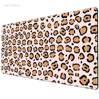 Pink Leopard Print Pelės Mygtukai Žaidimų XL HD Naujas Kilimėlis XXL Stalas Kilimėliai Office neslidus Kilimas Minkštas Nešiojamojo kompiuterio Pelės Kilimėliai 20