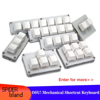 Naujas Programuojamas Mechaninė Klaviatūra 2/3/4/5/6key Makro Klaviatūros Užsakymą Klavišus OSU! Sparčiuosius Klavišus, USB Programavimo Macropad Klaviatūra 16