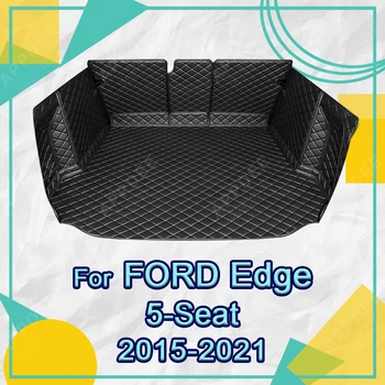 Auto Visu Bagažo Skyriaus Kilimėlis Ford Edge 5-Sėdynės 2015-2021 20 19 18 17 16 Car Boot Padengti Trinkelėmis Vidaus Reikalų Raštas Priedai 5
