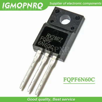 10vnt FQPF6N60C 6N60C 6N60 MOSFET 600V 6A N-Kanalo tranzistorius-220F naujas originalus 18