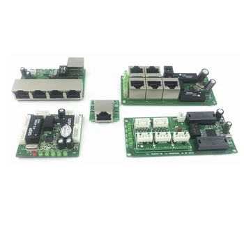 5 pin ethernet switch plokštės modulio 10/100mbps switch 5port PCBA valdybos OEM ethernet switch 5 RJ45 Laidinis 13